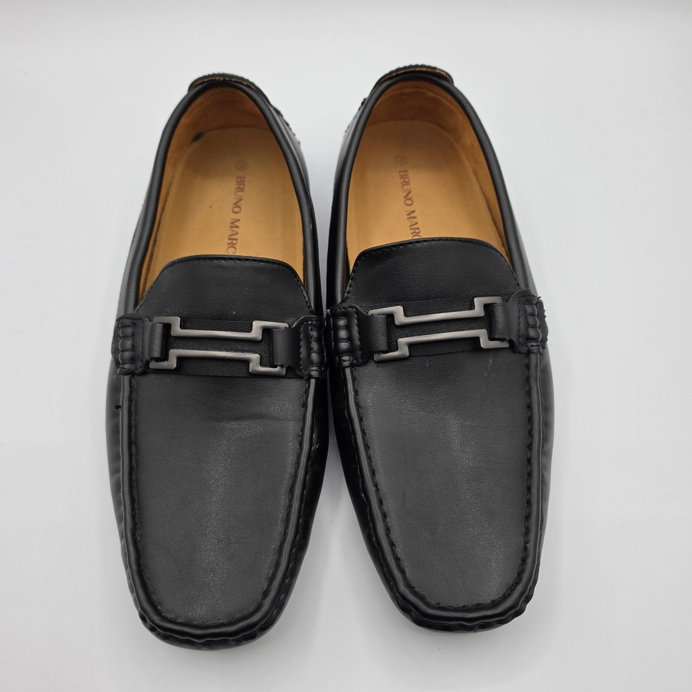 Bruno Marc Loafers Mens 11 Black Excellent Hugh-01 Driving Moccasins‎ Slip On